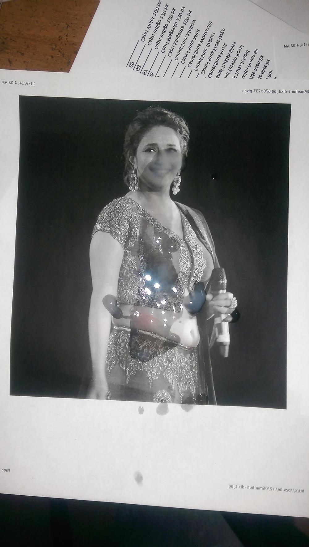 5P Cumshot on madhuri dixit