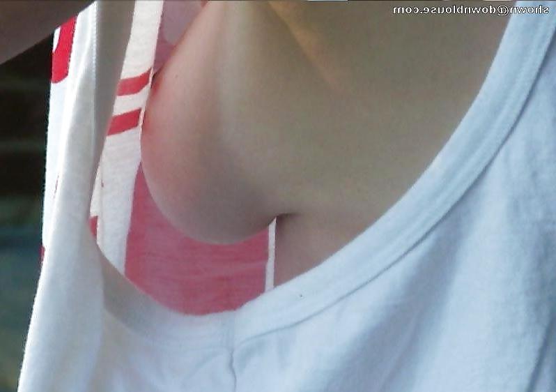 25P Downblouse Nipples & Cleavage - 2