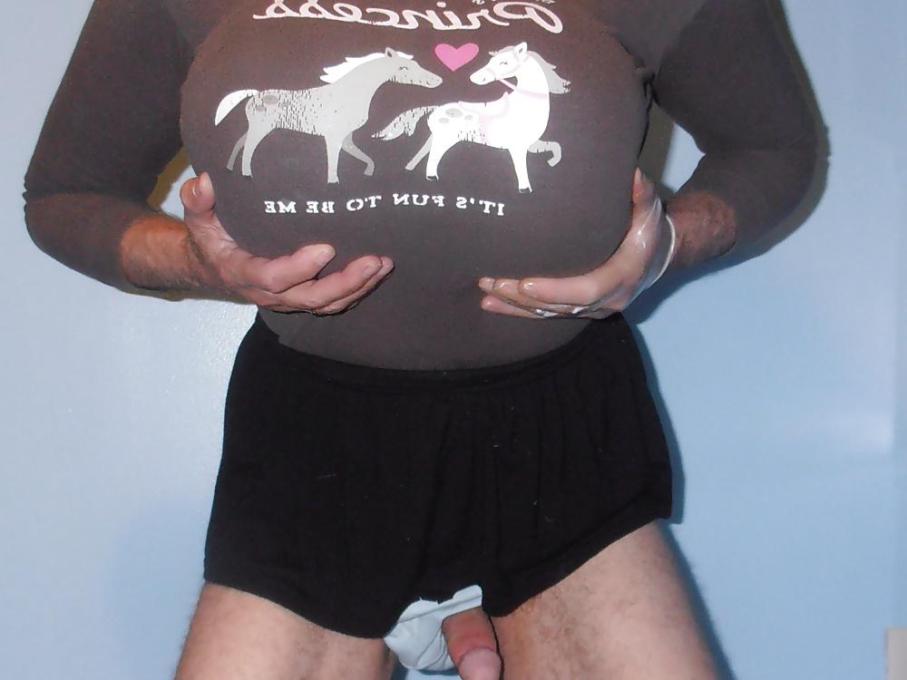7P Granny neighbor's BBW granny panties with schoolgirl outfit
