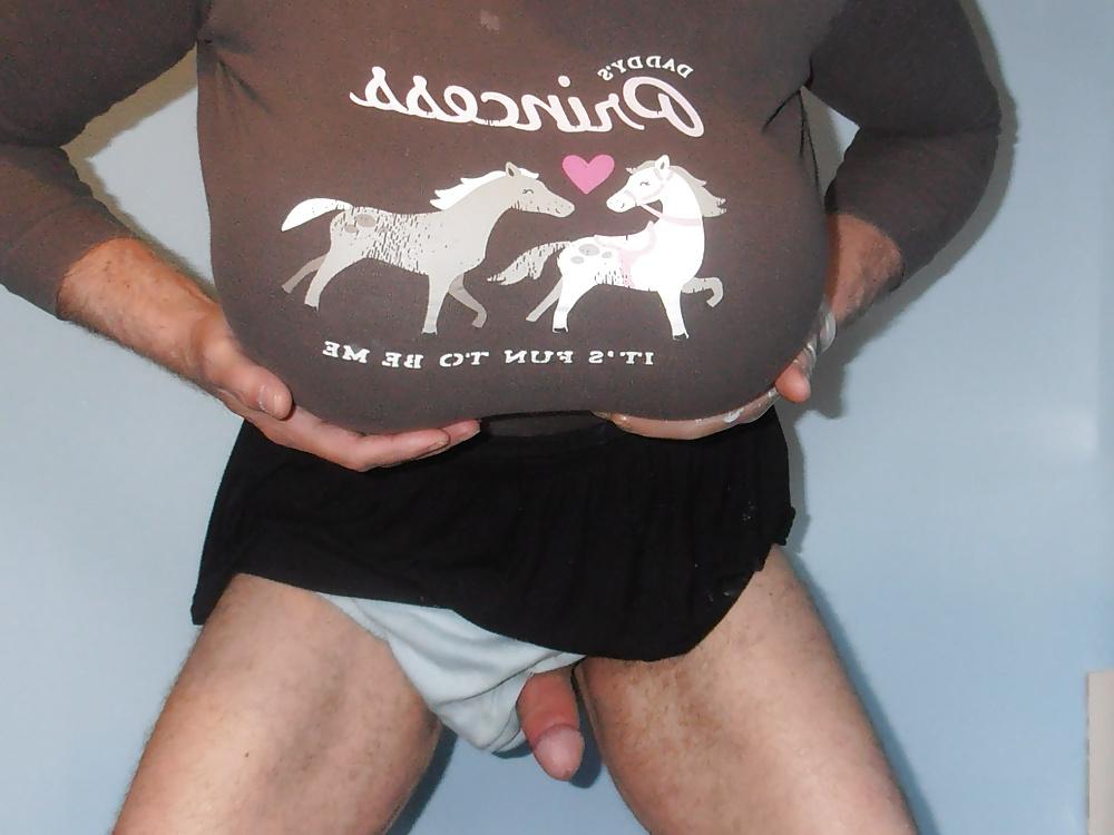 7P Granny neighbor's BBW granny panties with schoolgirl outfit