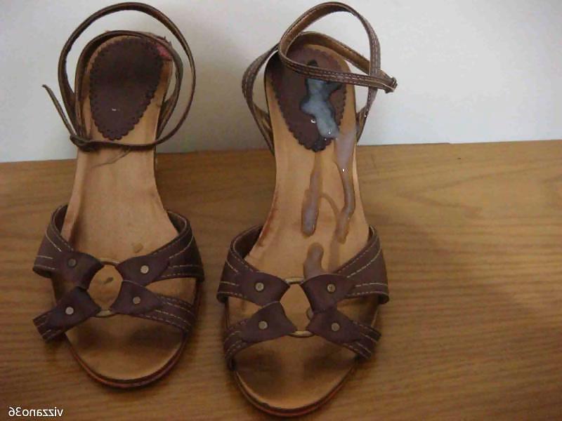 25P Sandalia Anabela marrom