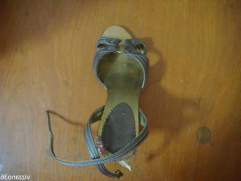25P Sandalia Anabela marrom