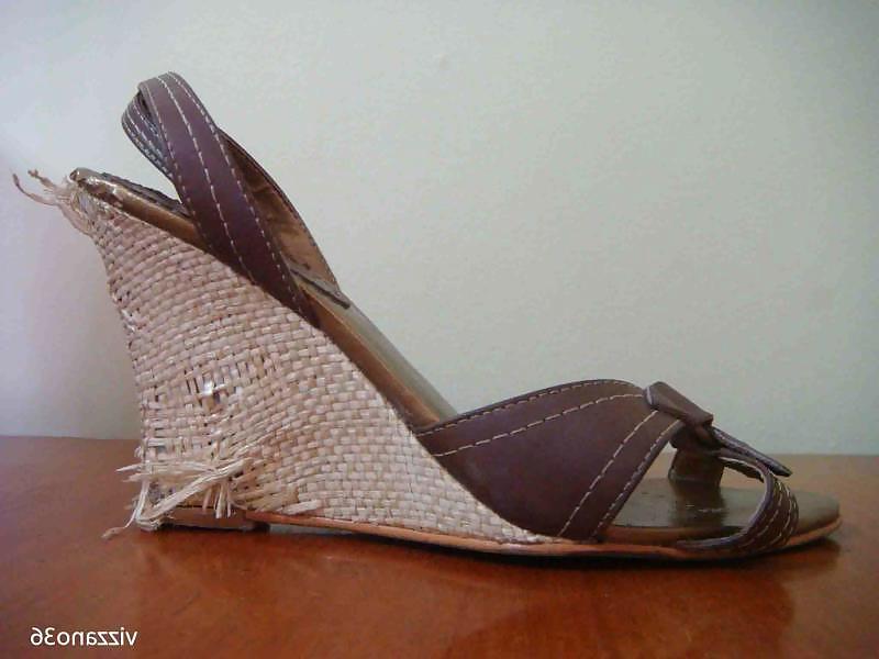 25P Sandalia Anabela marrom