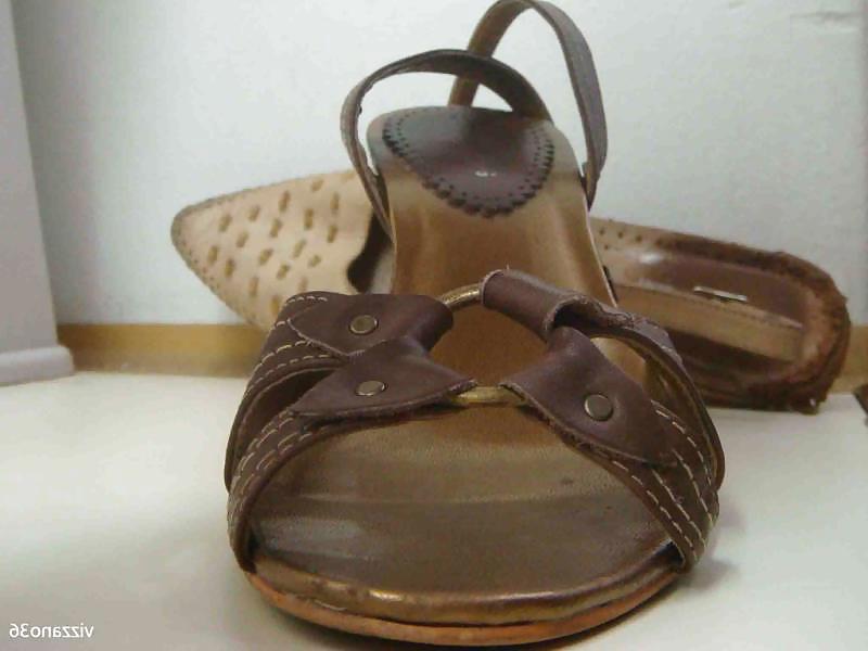 25P Sandalia Anabela marrom