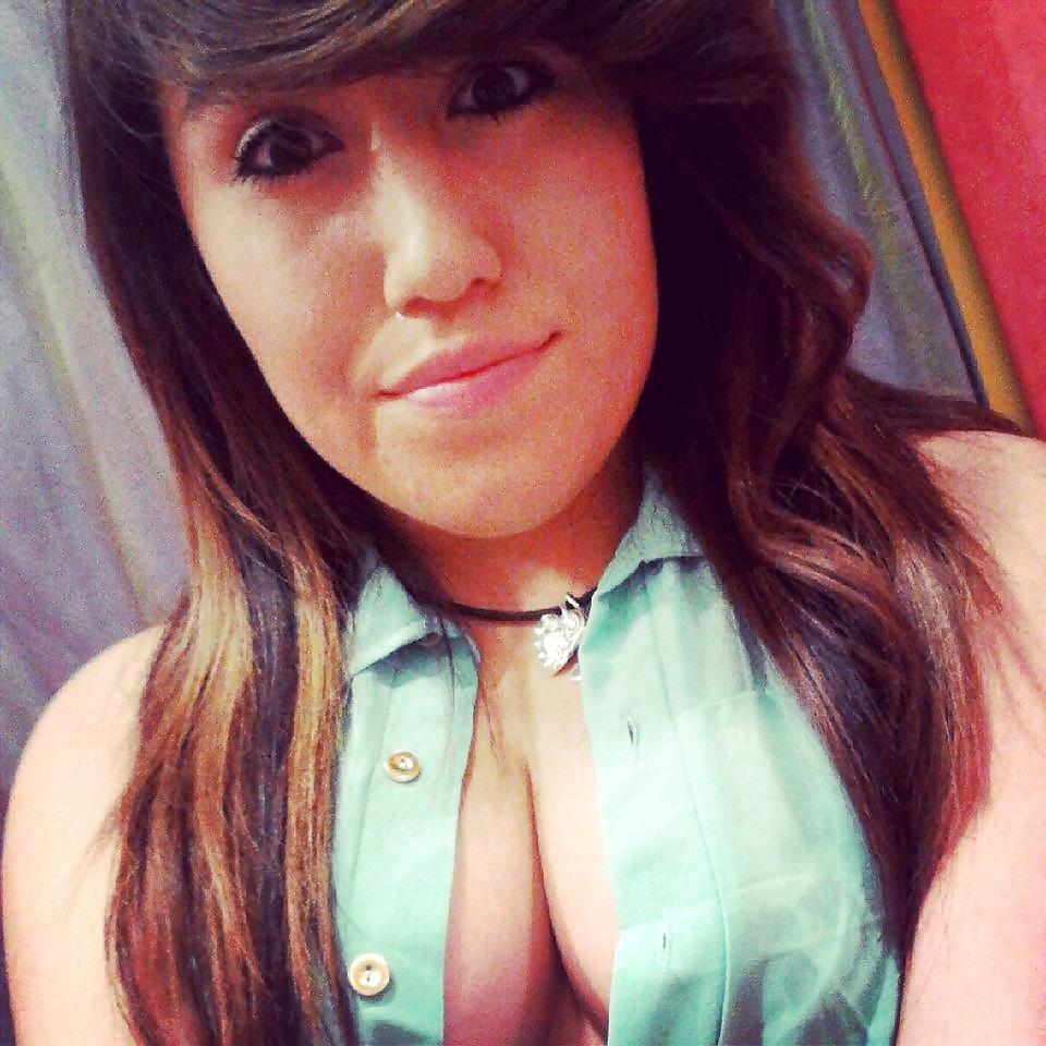 16P Fb selfies with cleavage