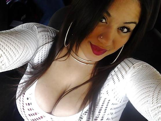 16P Fb selfies with cleavage