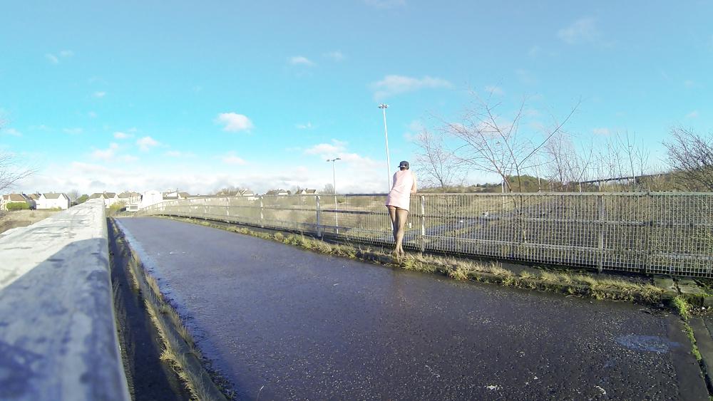 9P Public Outdoor Tranny Bridge Crossdress Exhibitionism 1
