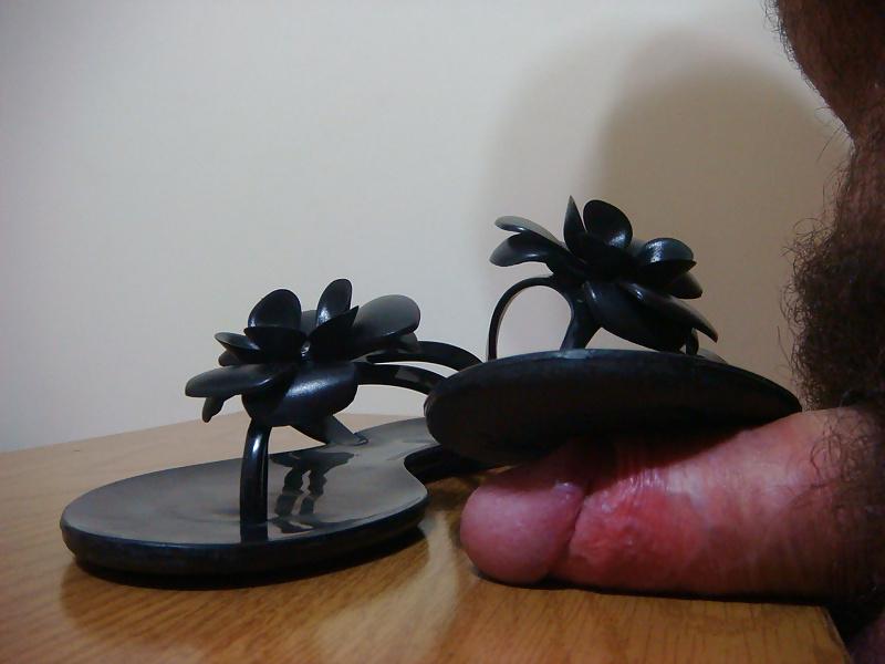 25P Chinelo de plastico preto