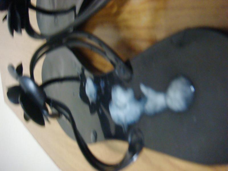 25P Chinelo de plastico preto