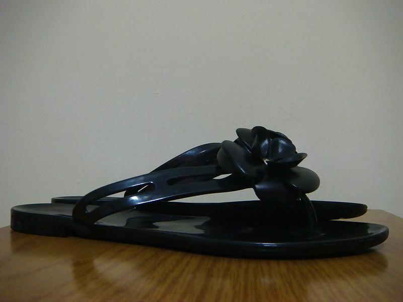 25P Chinelo de plastico preto