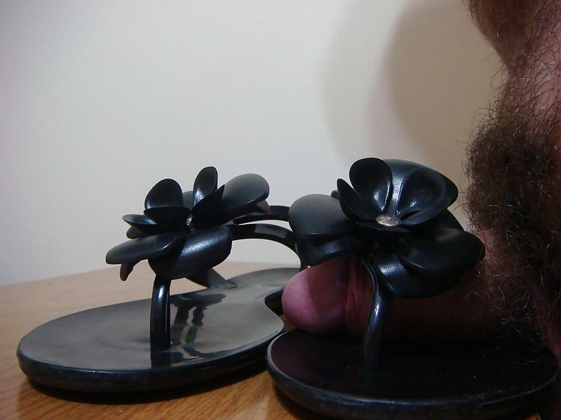 25P Chinelo de plastico preto