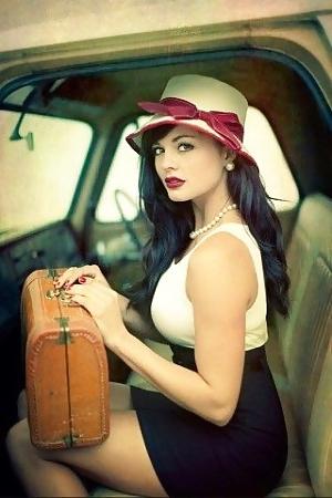 24P Dressed retro 50's style