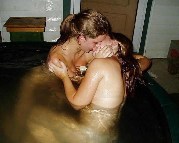 25P Teen Lesbians Kissing Making SWEET LOVE