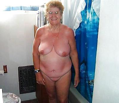 20P Older women in the shower.