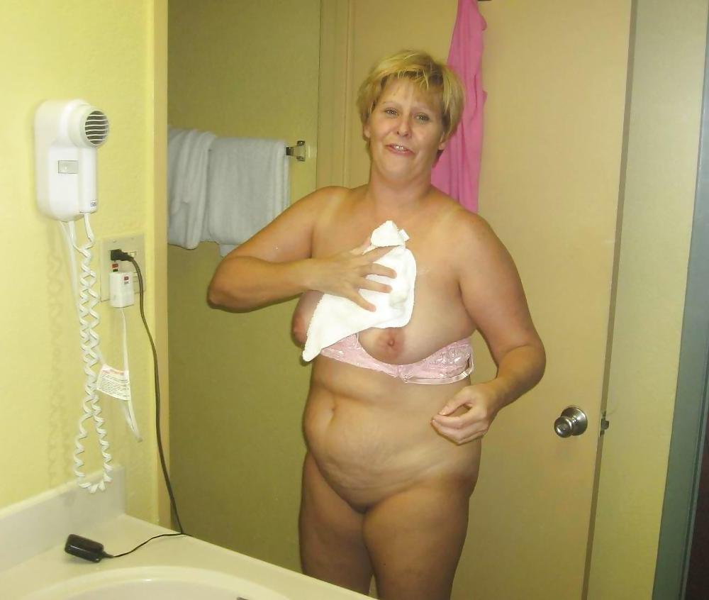20P Older women in the shower.