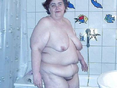 20P Older women in the shower.