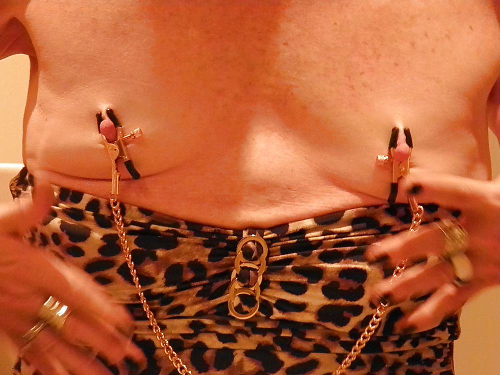 9P Aine My new nipple clamps :) 
