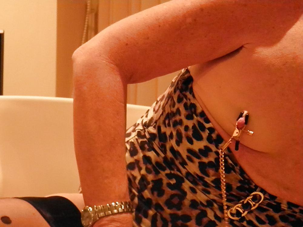 9P Aine My new nipple clamps :) 