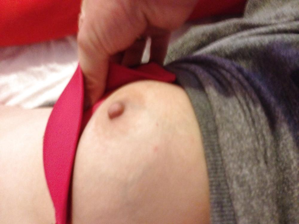 23P Cleavage shots, down my wife's tops