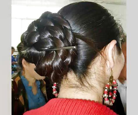 9P Sexy Indian Long Hair Buns