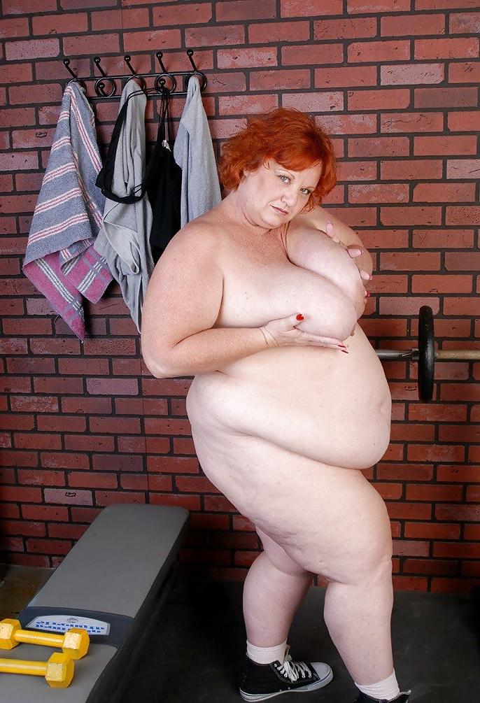 25P Super BBW Hot Granny Redhead Sada