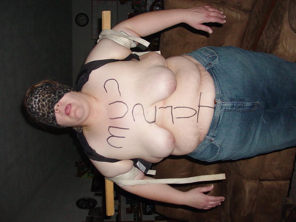 25P Bbw Kim Blindfolded