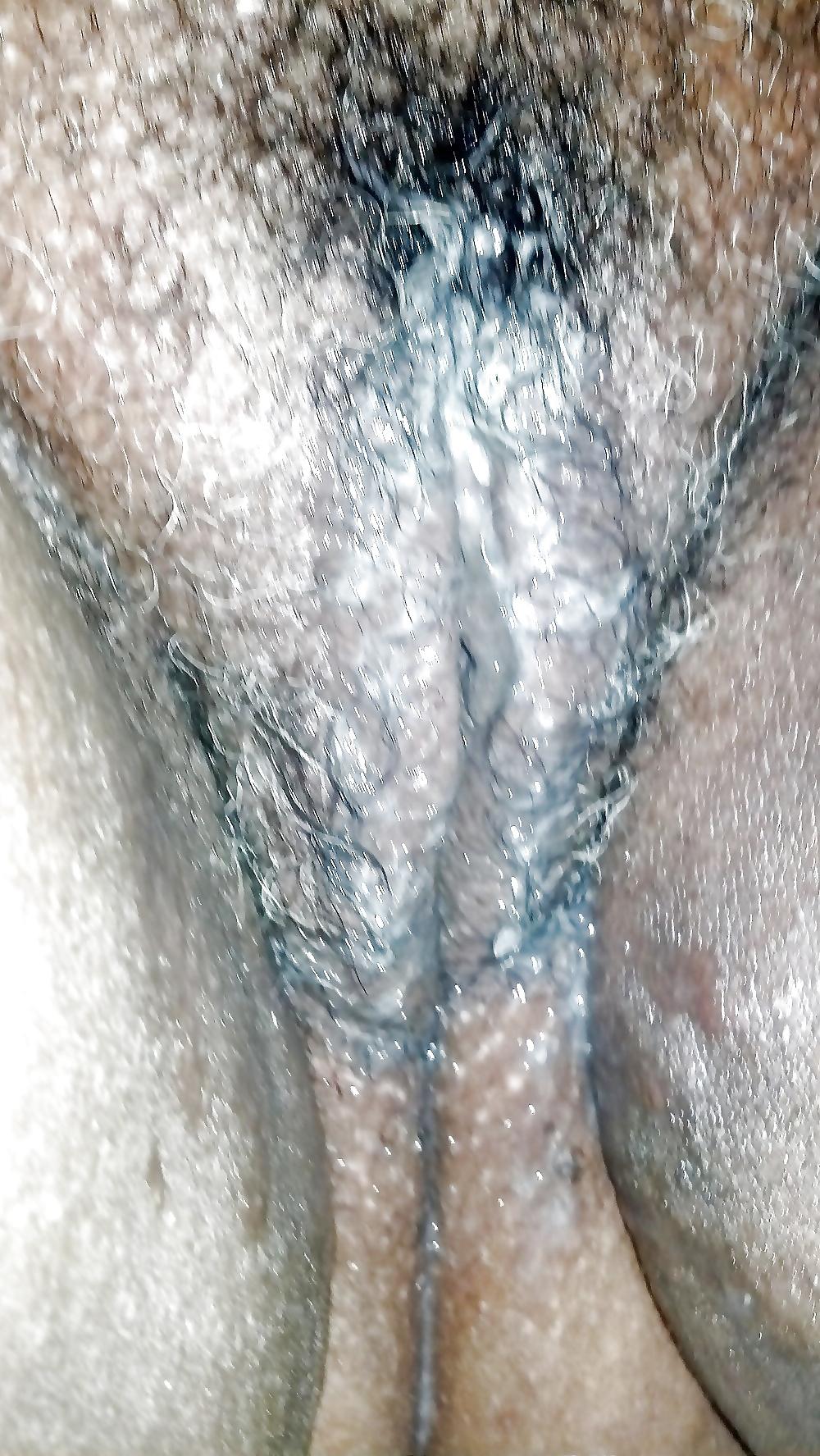 25P Grey pussy hair