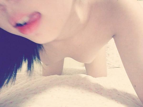 23P Korean girl takes self pics