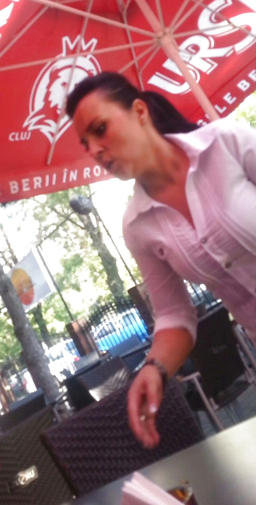 14P Spy sexy teens restaurant romanian