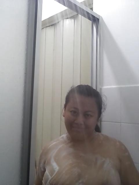 25P Malay wife teacher in shower skype