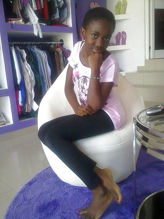 25P Black teen feet