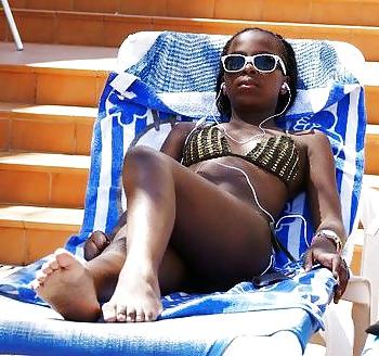 25P Black teen feet