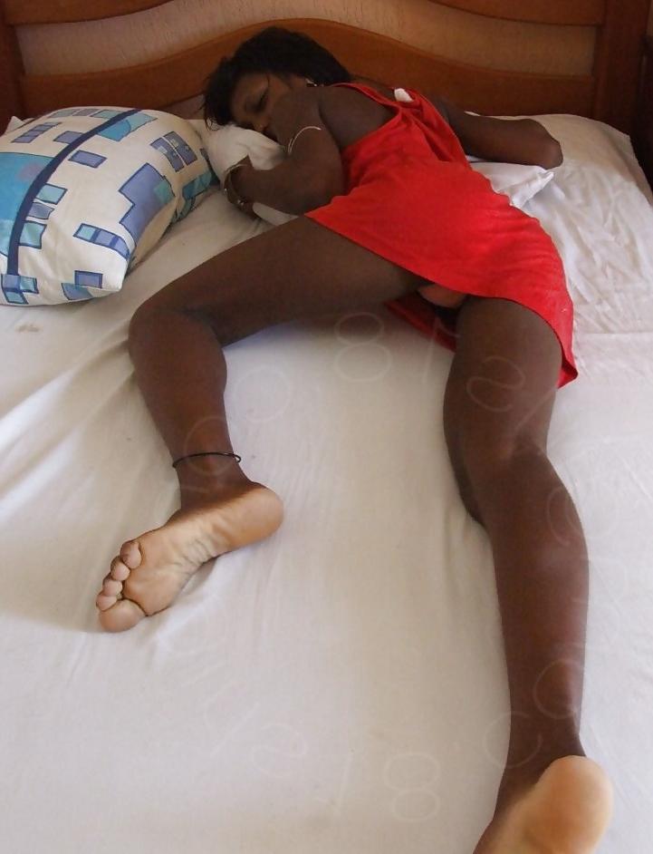 25P Black teen feet