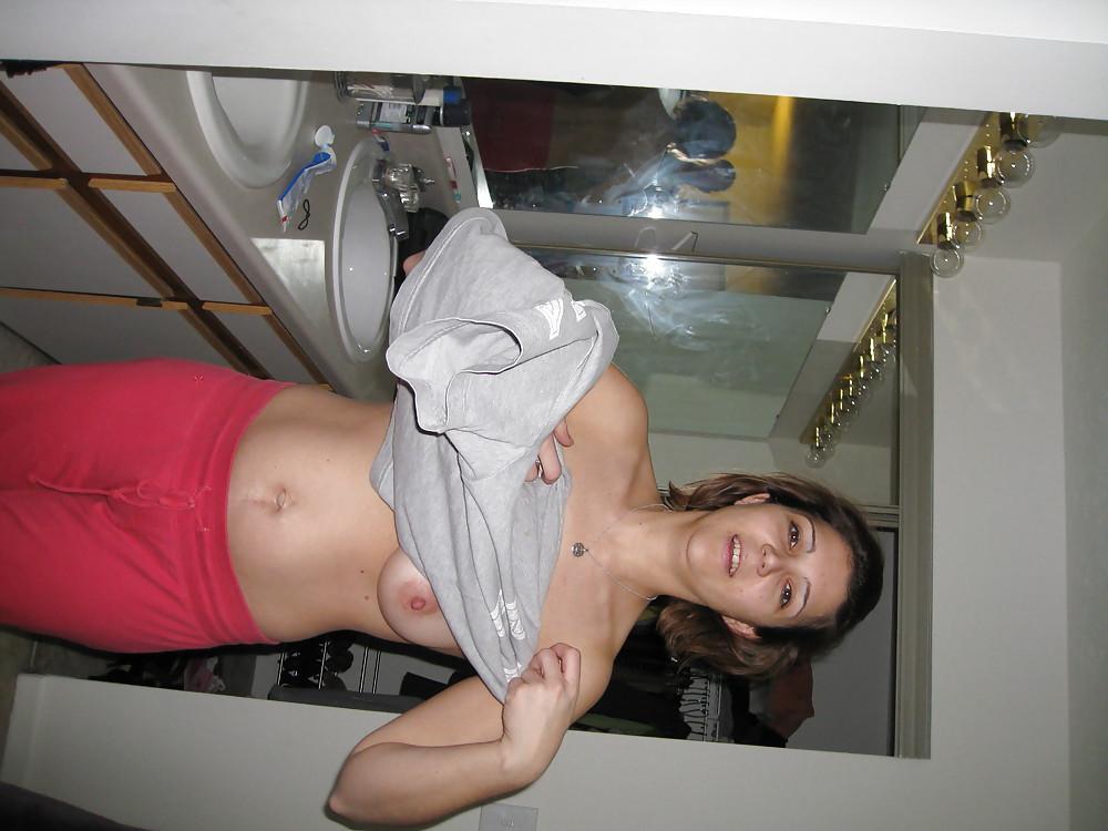 19P Amateur Holly Showing Cleavage