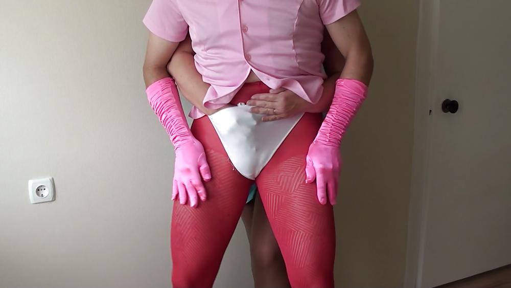 25P Red Pantyhose