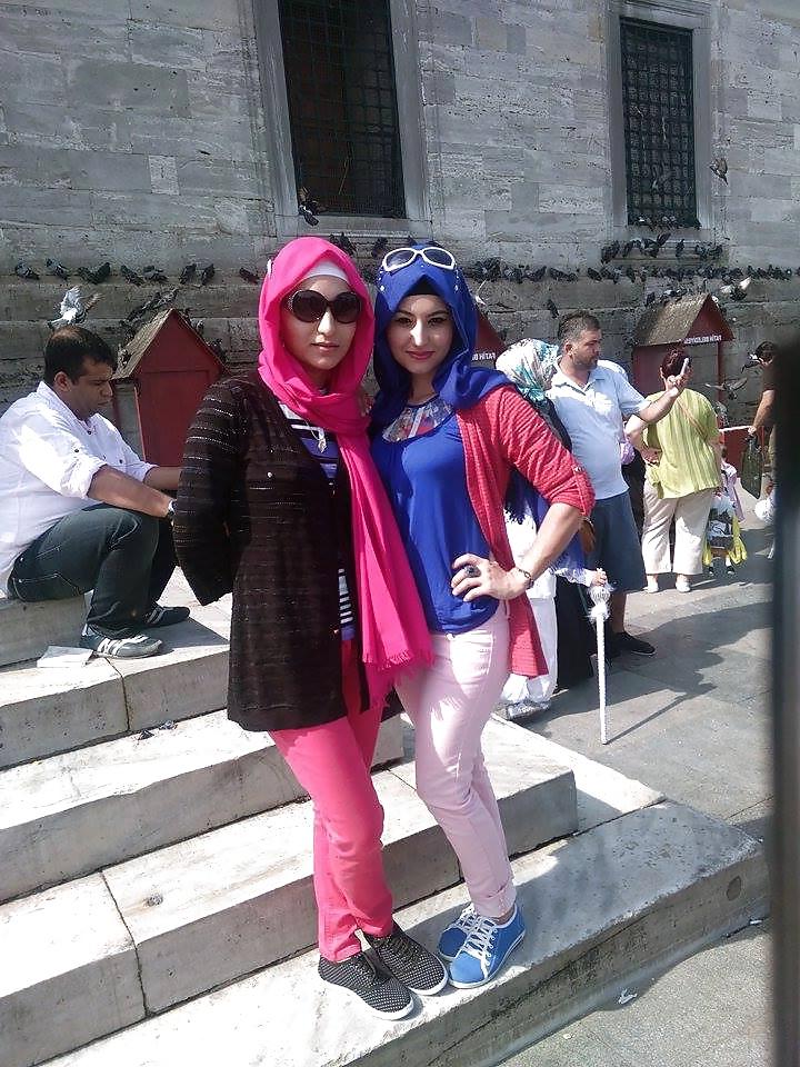 16P Turkish turbanli arab hijab