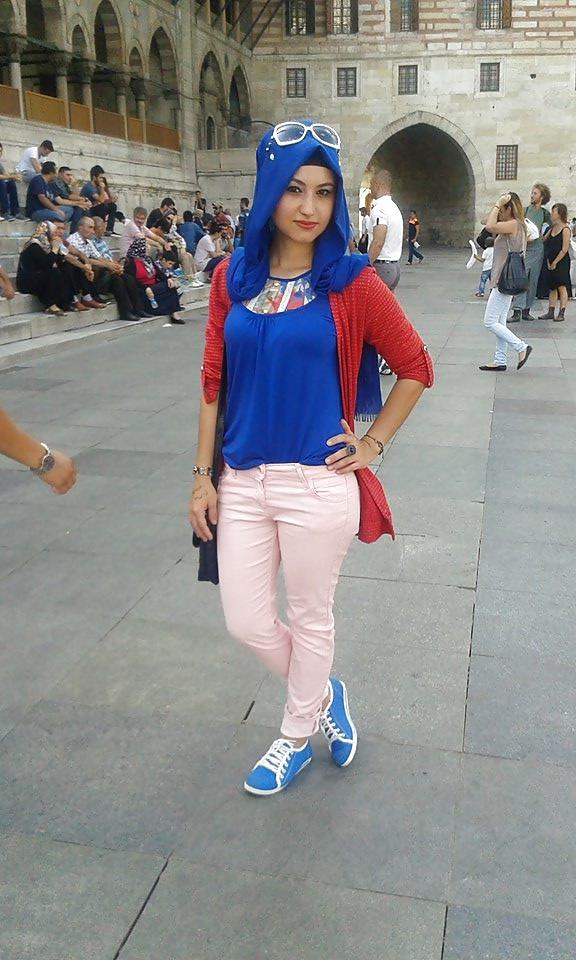 16P Turkish turbanli arab hijab