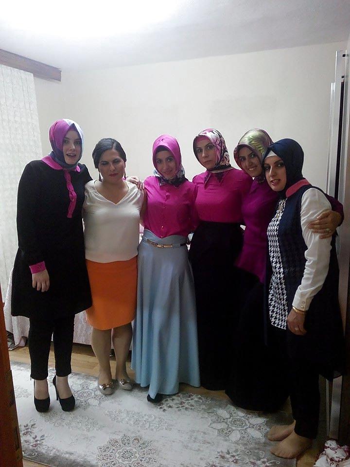 16P Turkish turbanli arab hijab