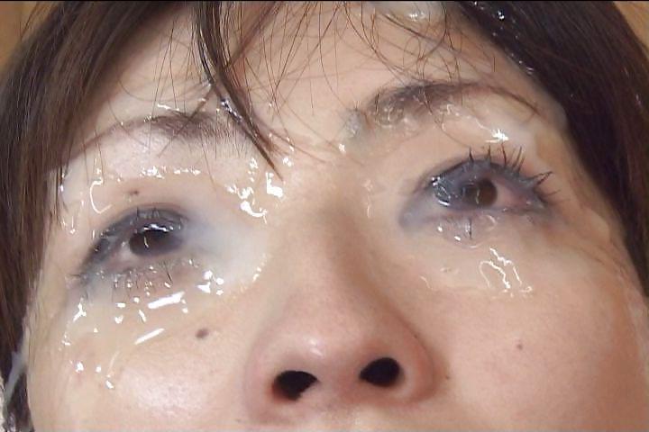 14P Cum on open asian eyes