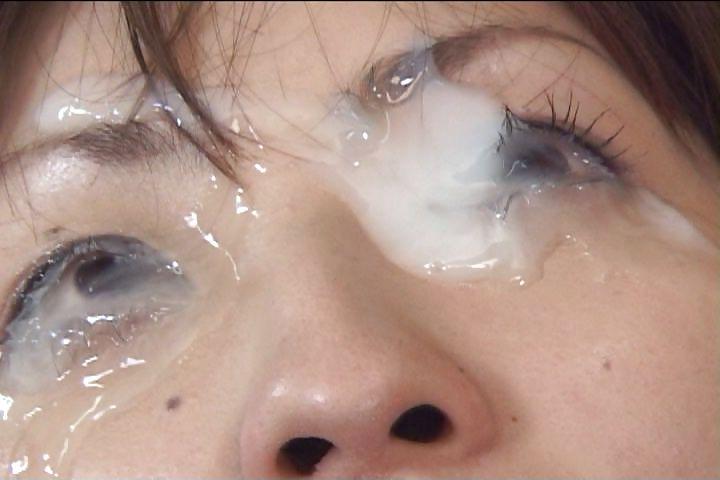 14P Cum on open asian eyes