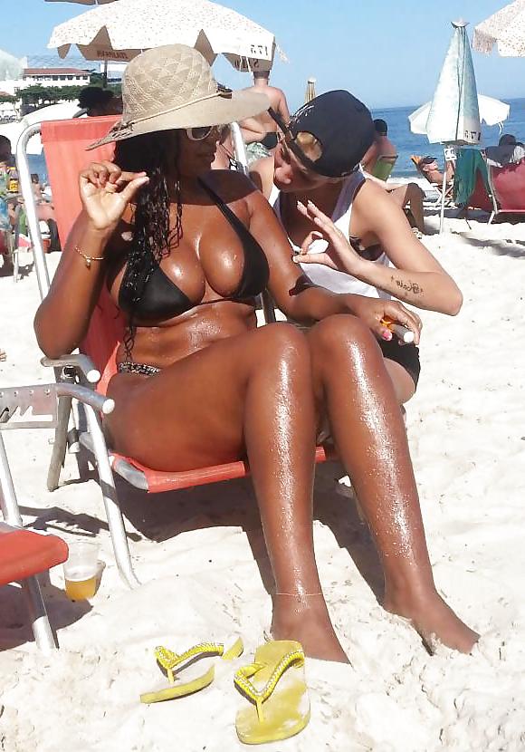 25P Nice Black Tits - Nude and Bikini