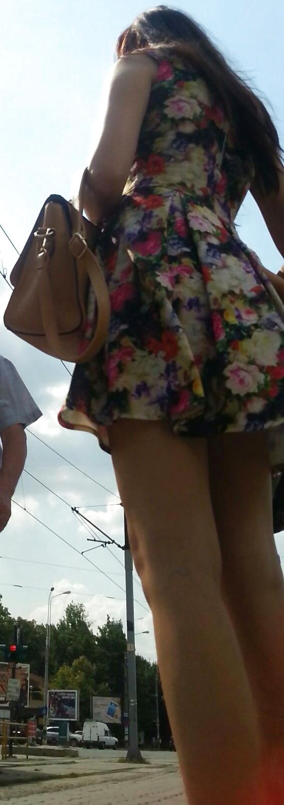 10P Spy sexy teens skirt and feet romanian