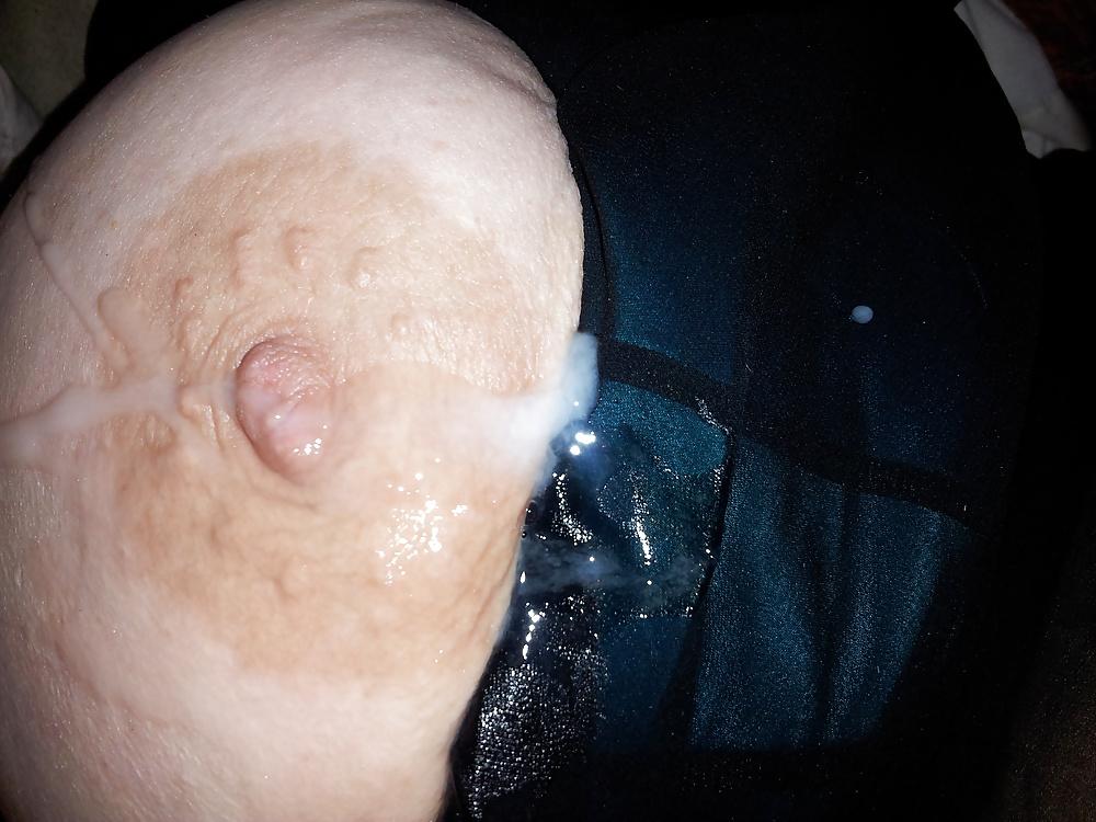 23P BBW Wife Posing Sexy And Then Unloading On Her Tit