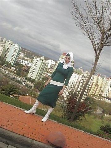16P Turbanli turkish frau