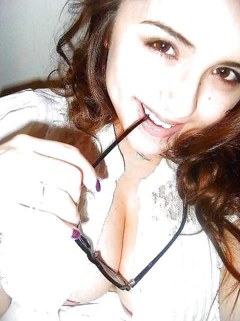 16P Cute Elegant Busty Nerd