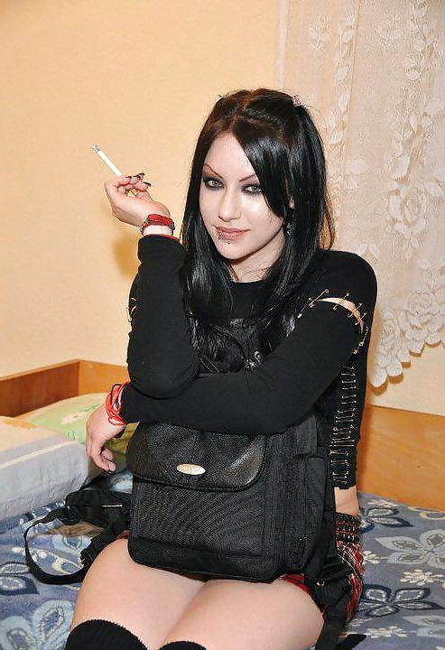 25P Smoking fetish and sexy nails mix