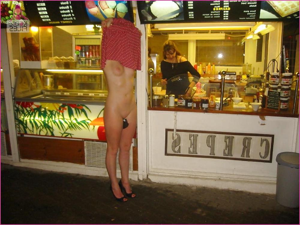 24P Wife in public
