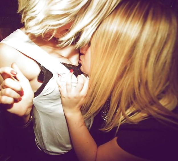 25P Danish teens-189-190-party cleavage breasts touched stomach 