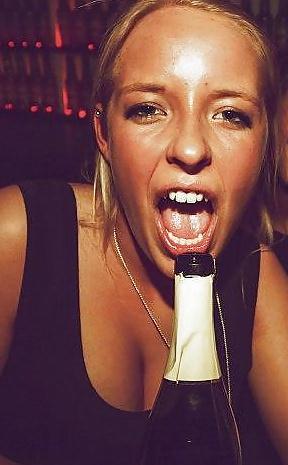 25P Danish teens-189-190-party cleavage breasts touched stomach 