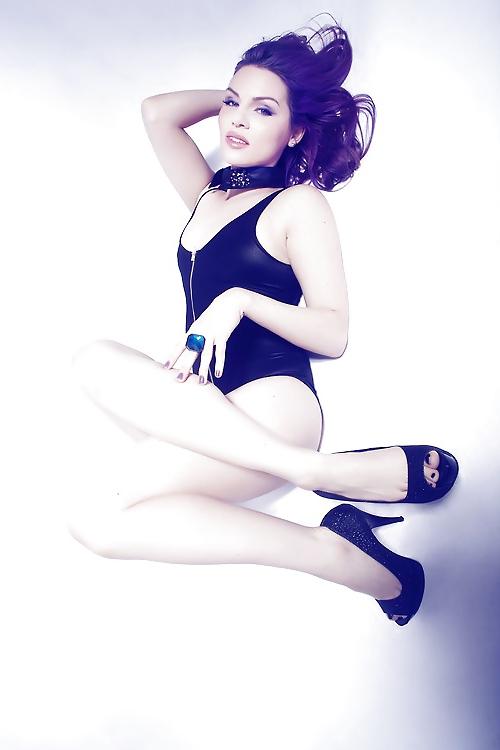 25P Latex, leather and lots of lace.